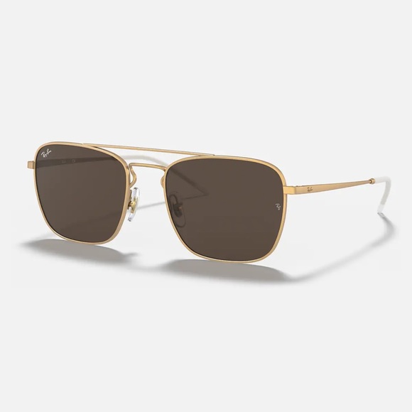 Ray-Ban RB3588 Matte Gold Sunglasses - Picture 1 of 7